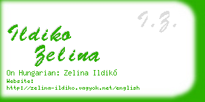 ildiko zelina business card