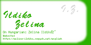 ildiko zelina business card